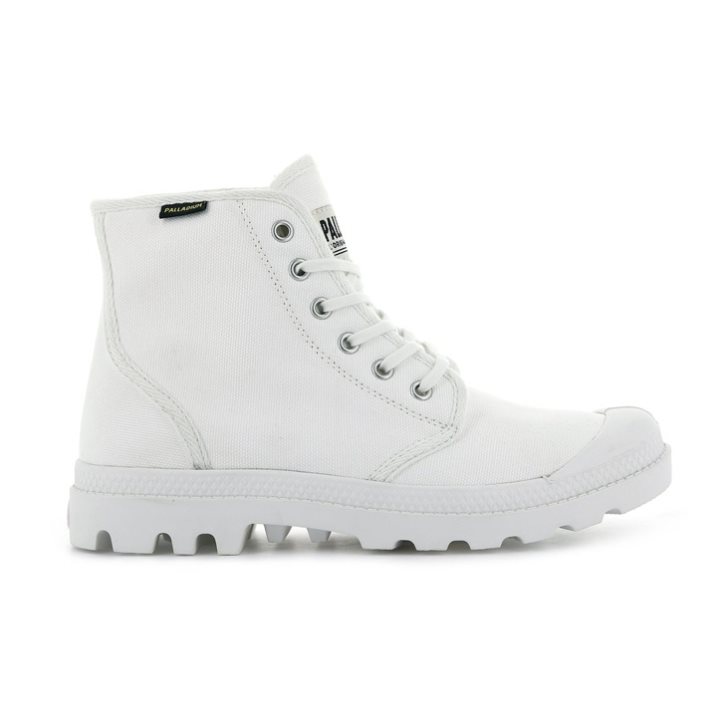 Palladium Pampa Hi Originale Men\'s Boots White | UK P743-FTC